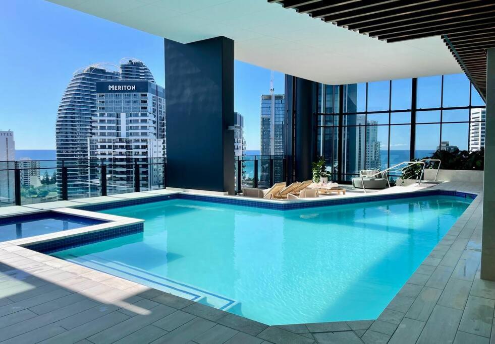 New Impressive 180° River View 1 Bed Apt With Pool 47F Apartman Gold Coast Kültér fotó