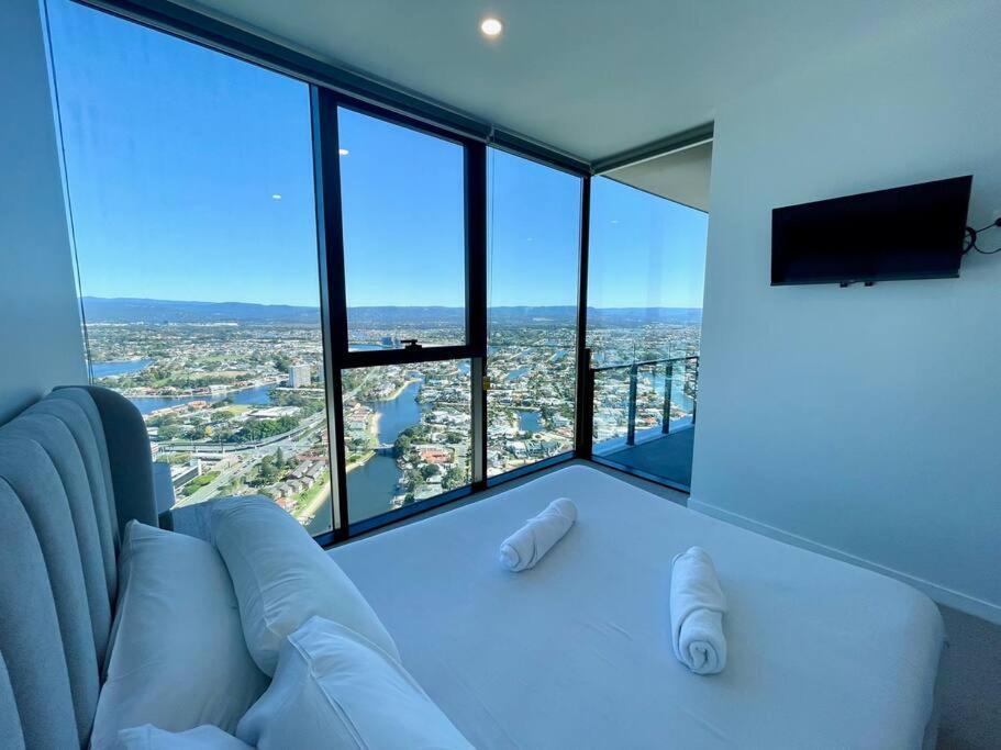 New Impressive 180° River View 1 Bed Apt With Pool 47F Apartman Gold Coast Kültér fotó