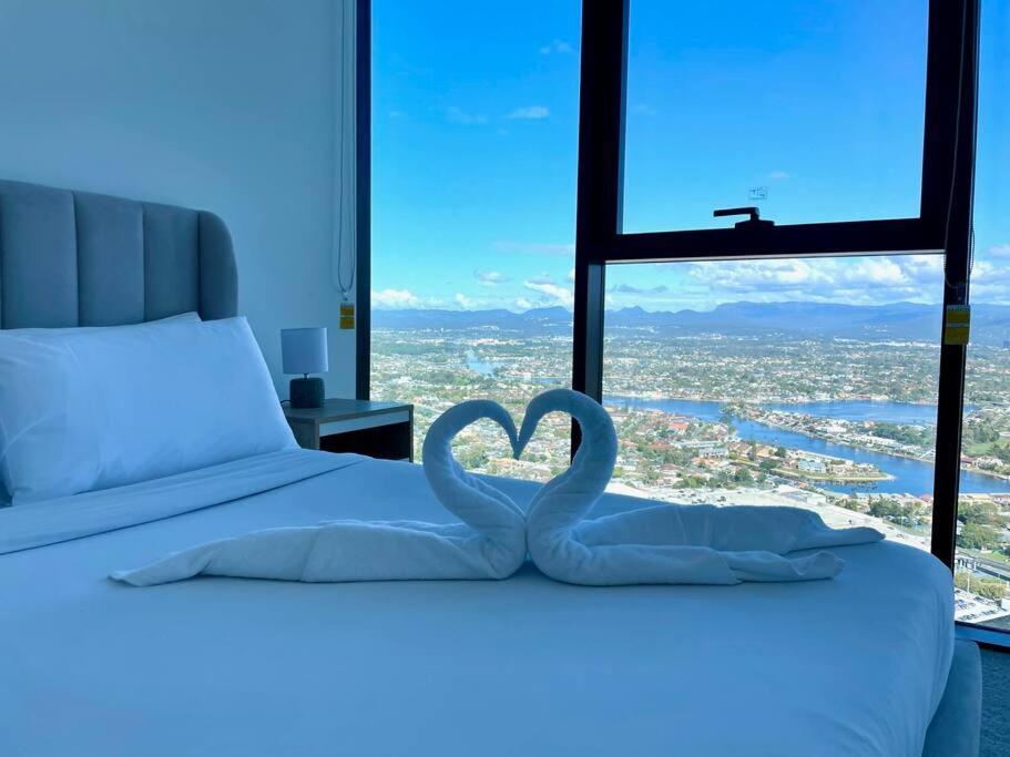 New Impressive 180° River View 1 Bed Apt With Pool 47F Apartman Gold Coast Kültér fotó